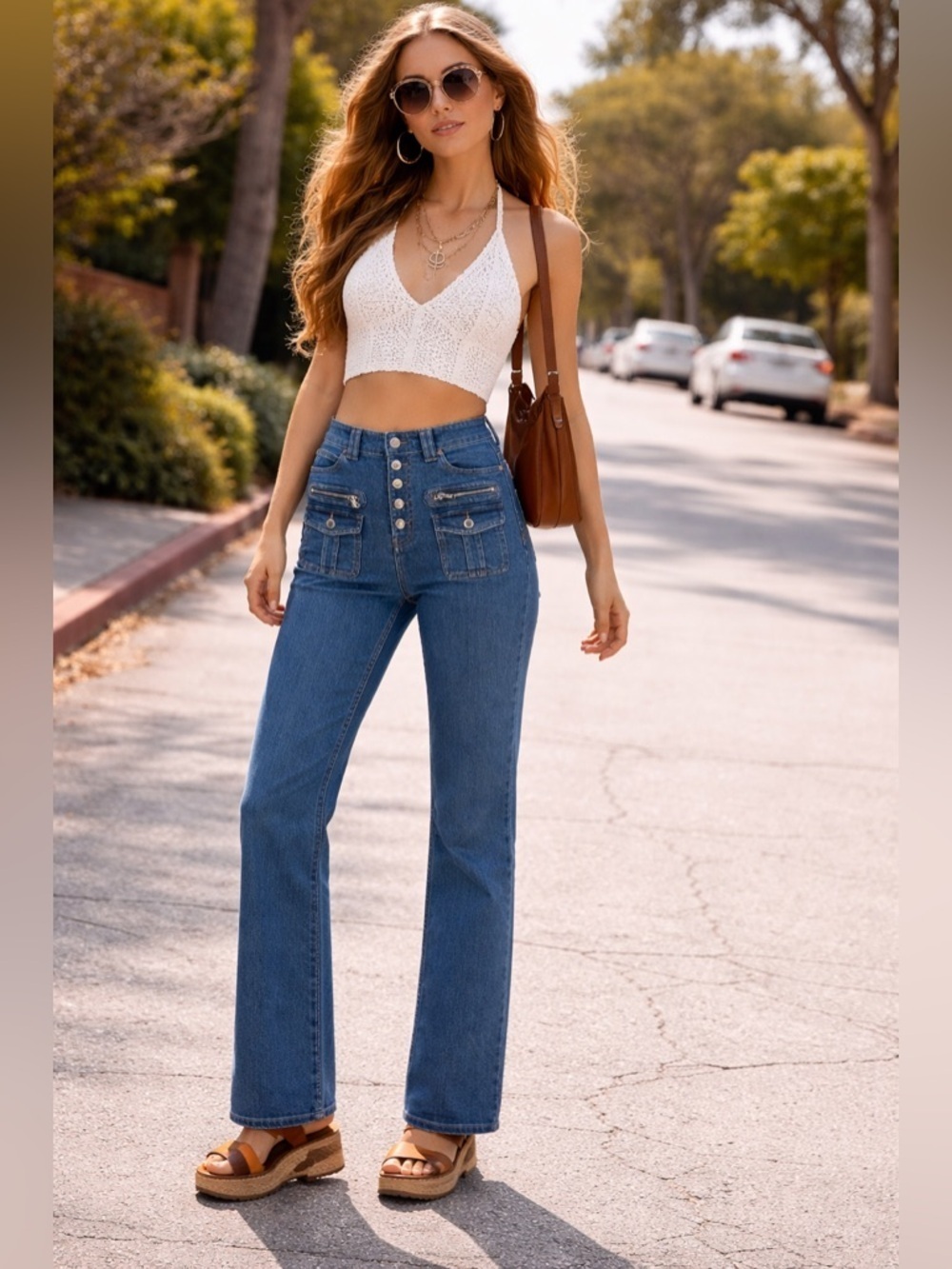 Zadig & Voltaire jeans eyes vintage 70's inspired high straight waist sz 26
